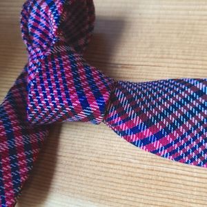 Ben Sherman pink/navy iridescent necktie